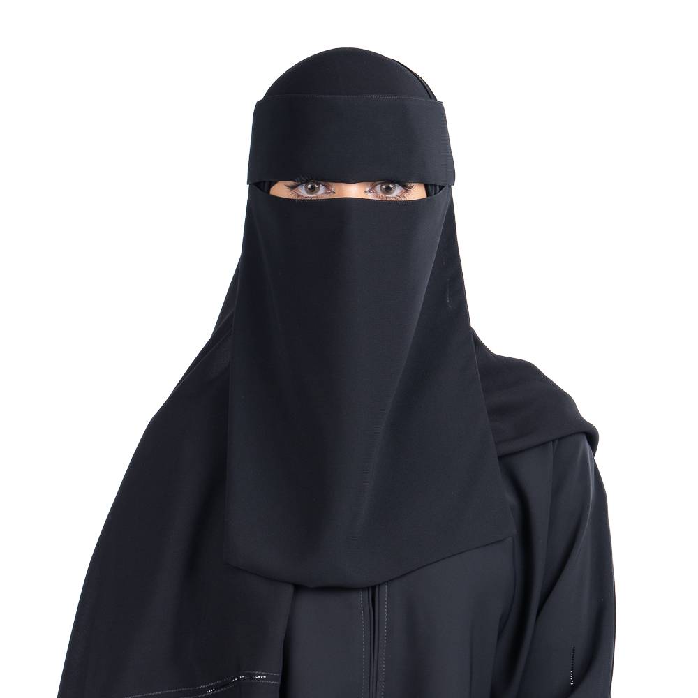 نقاب برايفت طويل إسلامي خط واحد